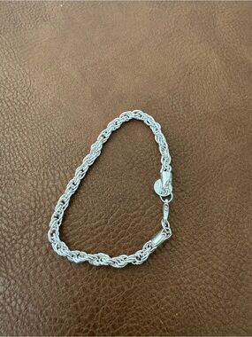 Silver Rope Chain Bracelet - Women Jewelry